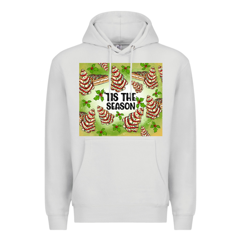 Tis The Season Christmas Tree Cake Premium Hoodie by MaliasSmallBusiness | Teevron