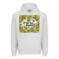 Dove Grey tis the season christmas tree cake Premium Hoodie - MaliasSmallBusiness