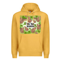 Mustard tis the season christmas tree cake Premium Hoodie - MaliasSmallBusiness