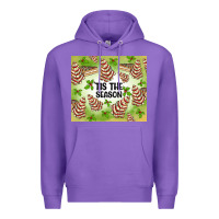 Purple tis the season christmas tree cake Premium Hoodie - MaliasSmallBusiness