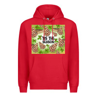 Red tis the season christmas tree cake Premium Hoodie - MaliasSmallBusiness