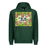 Sports Green tis the season christmas tree cake Premium Hoodie - MaliasSmallBusiness