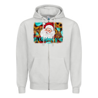 Dove Grey it's Christmas y'all background Zipper Hoodie - JahusDesignShop