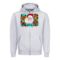 Heather Grey it's Christmas y'all background Zipper Hoodie - JahusDesignShop