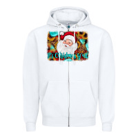 White it's Christmas y'all background Zipper Hoodie - JahusDesignShop