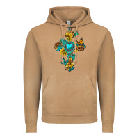 Vintage Camel western cross with gemstone and sunflowers Vintage Hoodie - texasbilliewilder