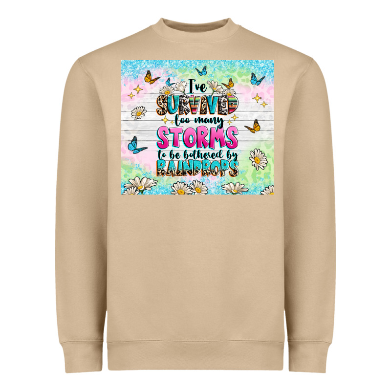 Ive Survived Too Many Storms Heavyweight Sweatshirt by texasbilliewilder | Teevron