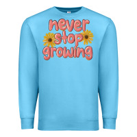 Ocean Blue never stop growing Premium Sweatshirt - MaliasSmallBusiness