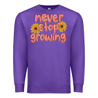 Purple never stop growing Premium Sweatshirt - MaliasSmallBusiness