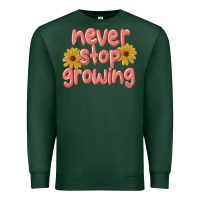 Sports Green never stop growing Premium Sweatshirt - MaliasSmallBusiness
