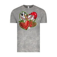 Cloud Rock baseball with strawberry hearts Vintage Tee - texasbilliewilder