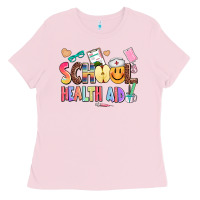 Bubblegum Pink school healt aid Ladies Tee - AdoDesignShop