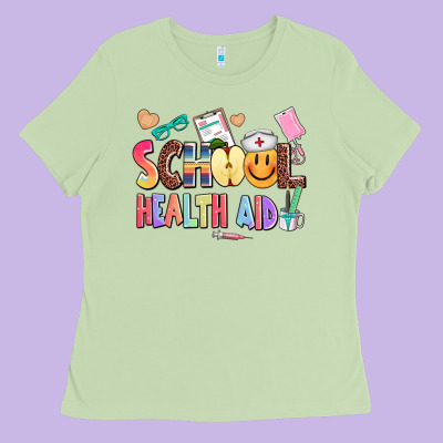 School Healt Aid Ladies Tee Designed By Adodesignshop