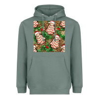 Sage Christmas tree cakes Heavyweight Hoodie - NancyCooperArtShop