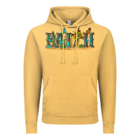 Vintage Mustard western faith Vintage Hoodie - texasbilliewilder