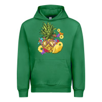 Emerald pineapple enjoying Urban Hoodie - BarkalooDesign
