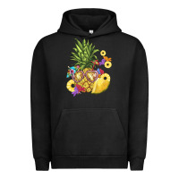 Pigment Black pineapple enjoying Urban Hoodie - BarkalooDesign