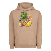Pigment Burro pineapple enjoying Urban Hoodie - BarkalooDesign