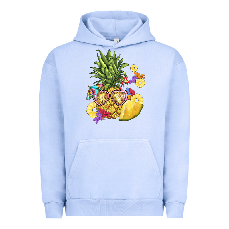 Pineapple Enjoying Urban Hoodie by BarkalooDesign | Teevron