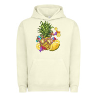 Pigment Pistachio pineapple enjoying Urban Hoodie - BarkalooDesign