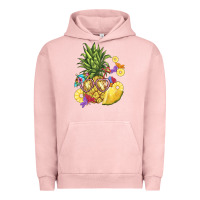 Pigment Salmon pineapple enjoying Urban Hoodie - BarkalooDesign