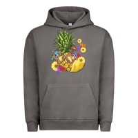 Pigment Tornado pineapple enjoying Urban Hoodie - BarkalooDesign