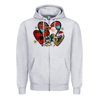 Christmas Heart Zipper Hoodie | Teevron
