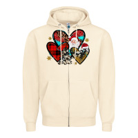 Sandshell Christmas heart Zipper Hoodie - JahusDesignShop