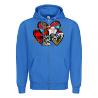 True Royal Christmas heart Zipper Hoodie - JahusDesignShop