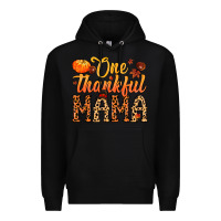 Black one thankful mama Premium Hoodie - MaliasSmallBusiness
