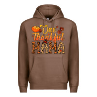 Chestnut one thankful mama Premium Hoodie - MaliasSmallBusiness