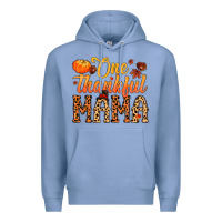 Colony Blue one thankful mama Premium Hoodie - MaliasSmallBusiness