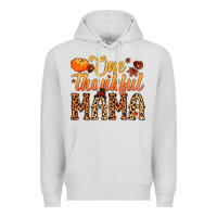 Dove Grey one thankful mama Premium Hoodie - MaliasSmallBusiness