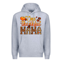 Heather Grey one thankful mama Premium Hoodie - MaliasSmallBusiness