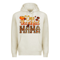 Oatmeal Heather one thankful mama Premium Hoodie - MaliasSmallBusiness
