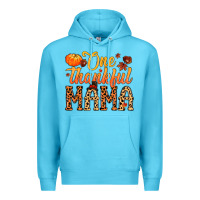 Ocean Blue one thankful mama Premium Hoodie - MaliasSmallBusiness