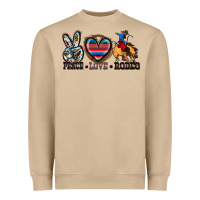 Mushroom peace love rodeo Heavyweight Sweatshirt - Zillion Design Studio