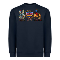 Navy peace love rodeo Heavyweight Sweatshirt - Zillion Design Studio