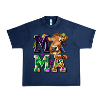 Navy Mama Cow Halloween Urban Heavy Tee - texasbilliewilder