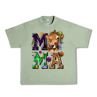 Oil Green Mama Cow Halloween Urban Heavy Tee - texasbilliewilder