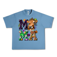 Pebble Blue Mama Cow Halloween Urban Heavy Tee - texasbilliewilder