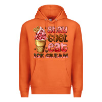 Carrot stay cool eat ice cream Premium Hoodie - AdoDesignShop