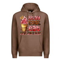 Chestnut stay cool eat ice cream Premium Hoodie - AdoDesignShop