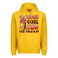 Lemon stay cool eat ice cream Premium Hoodie - AdoDesignShop