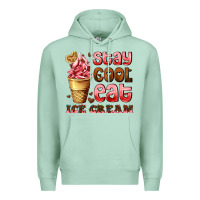 Seafoam stay cool eat ice cream Premium Hoodie - AdoDesignShop
