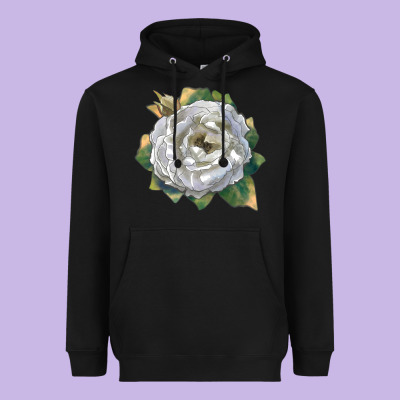 Pillow Fight Rose Heavyweight Hoodie Designed By Lillyallendesigns