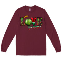 Burgundy love summer Long Sleeve Tee - CowhideDigitalArt