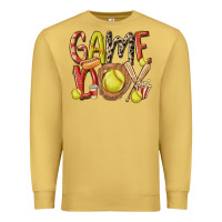 Antique Gold game day softball Premium Sweatshirt - MaliasSmallBusiness