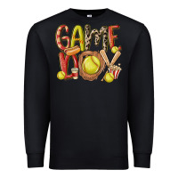 Black game day softball Premium Sweatshirt - MaliasSmallBusiness