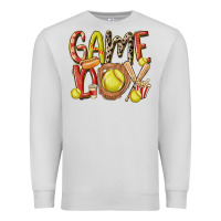 Dove Grey game day softball Premium Sweatshirt - MaliasSmallBusiness